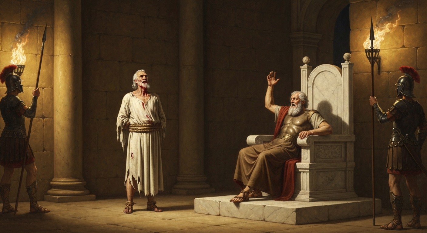 제논은 폭군 앞에서 자기 혀를 깨물어 뱉었다