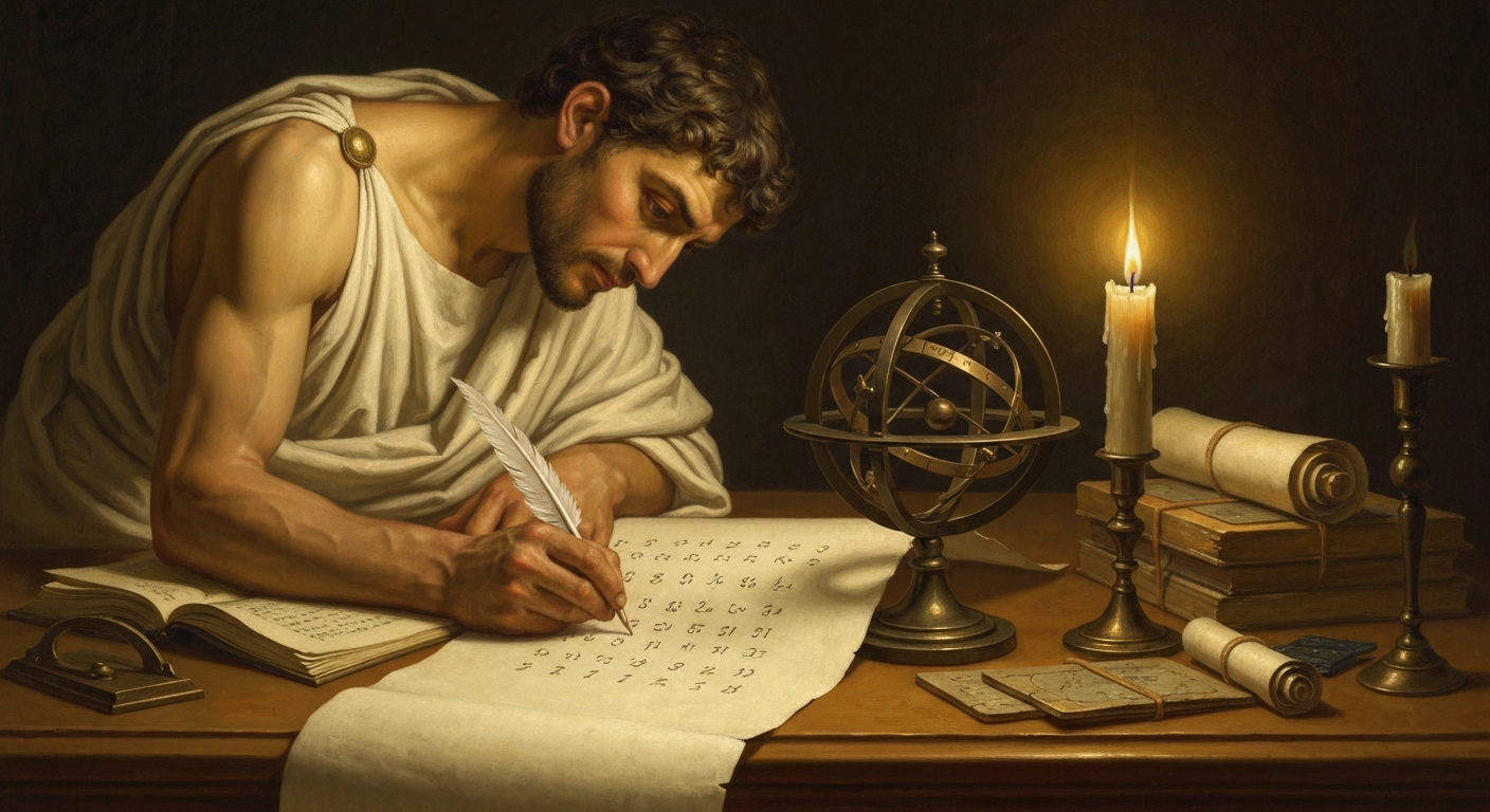 그는 850개의 별을 일일이 적기 시작했다