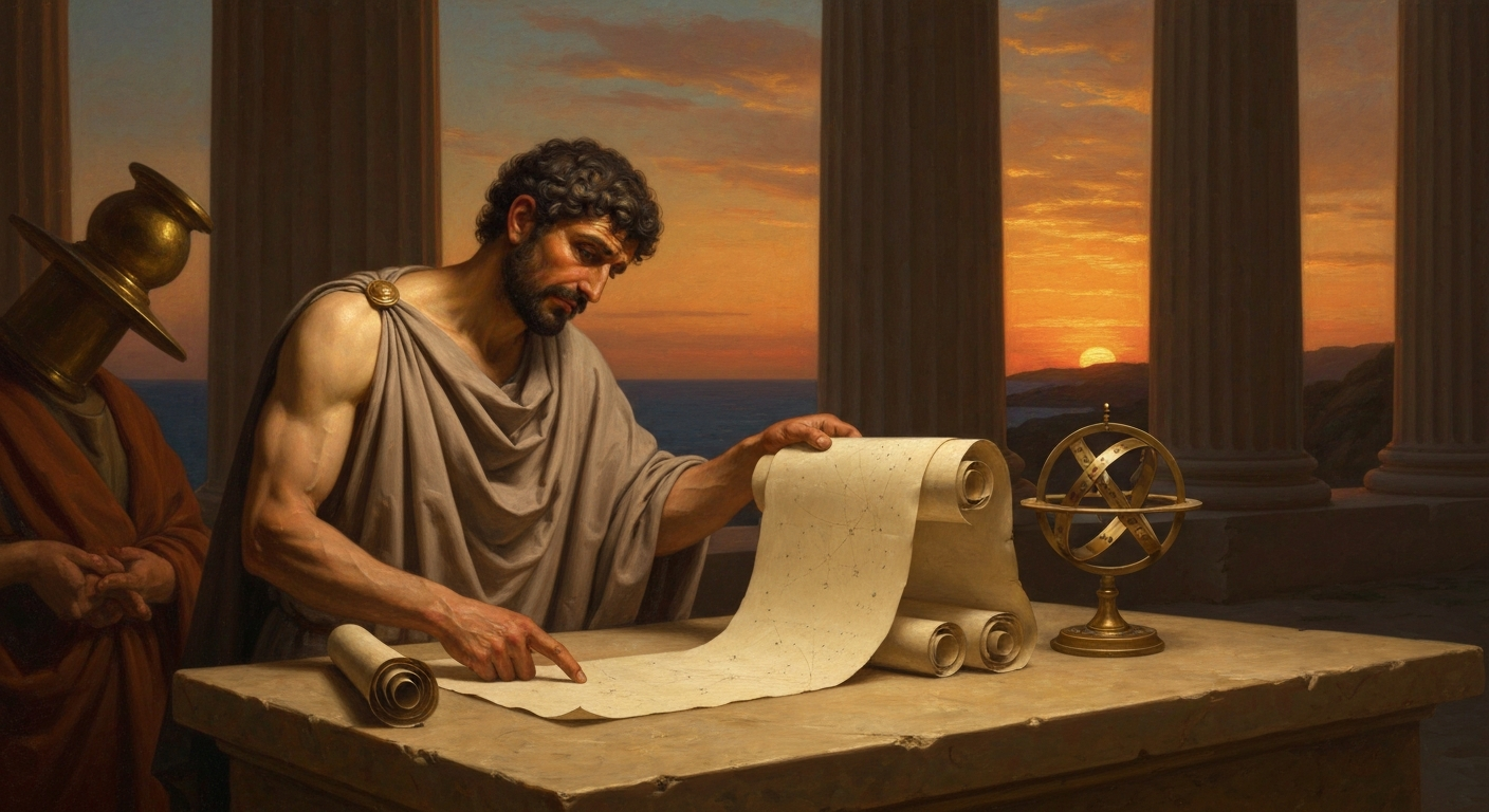 그는 150년 전 기록과 자기 측정을 맞춰봤다