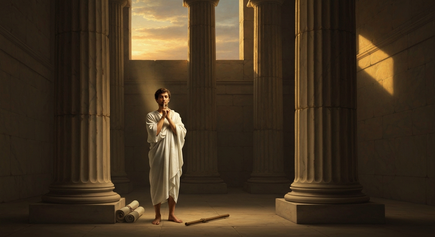 아폴로니우스는 첫 5년을 침묵으로 보냈다