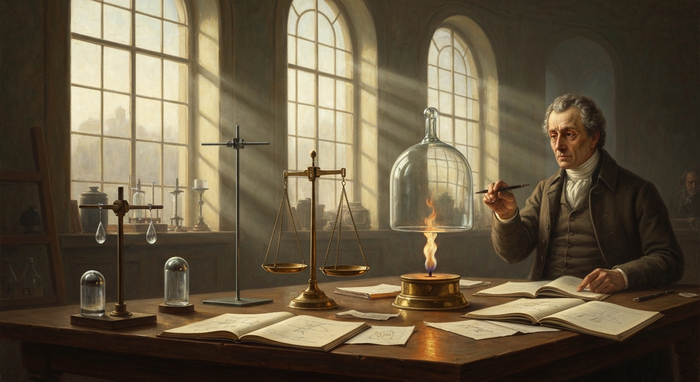 그는 산소에 이름을 붙이고 플로지스톤을 죽였다