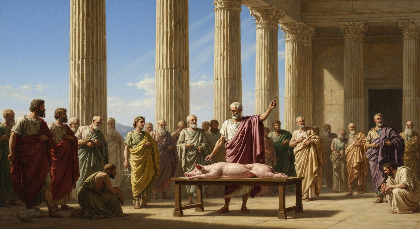 갈레노스는 공개 해부 쇼로 황제 4명을 사로잡았다