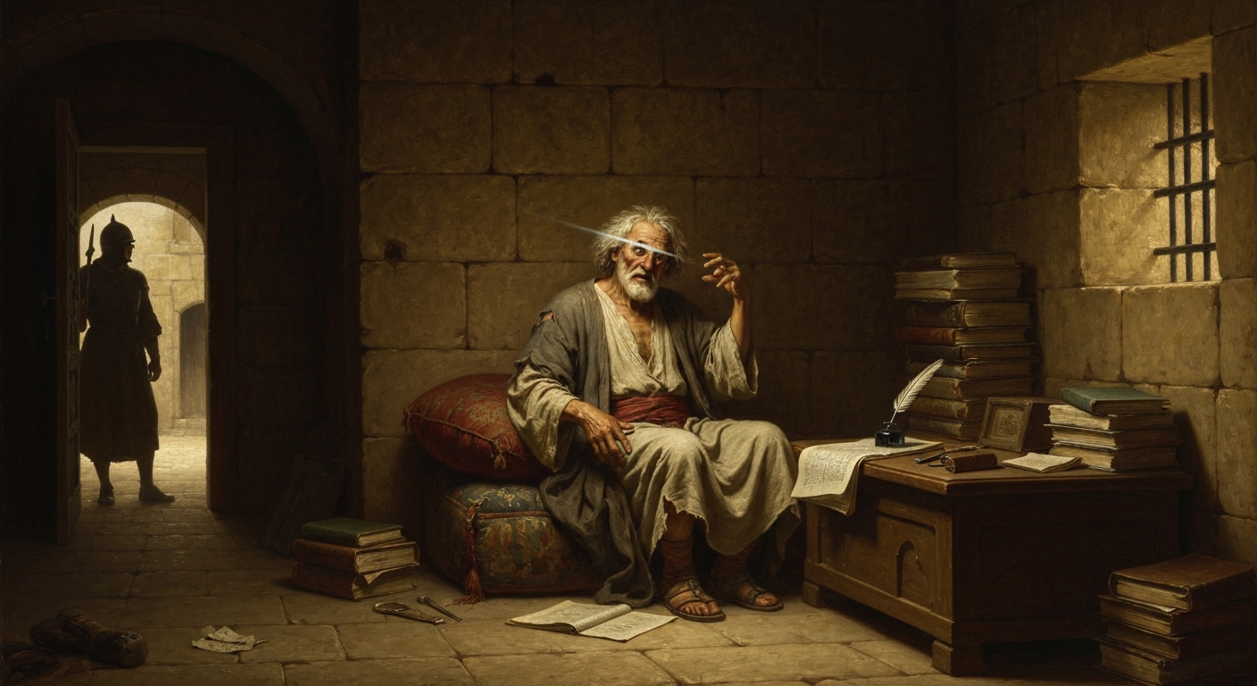 알하지젠은 살아남기 위해 자기 머리를 버리는 척했다