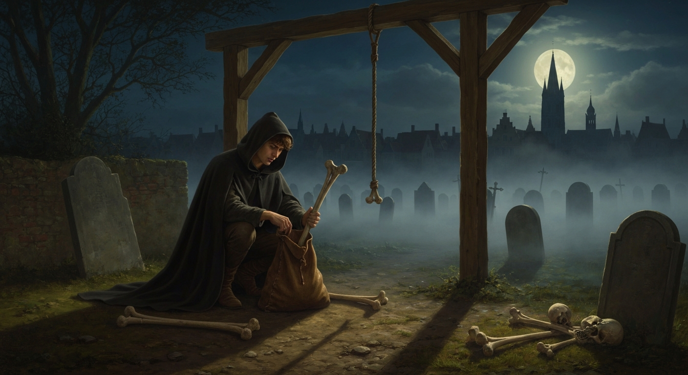 21살 베살리우스가 처형장에서 시체를 훔쳤다