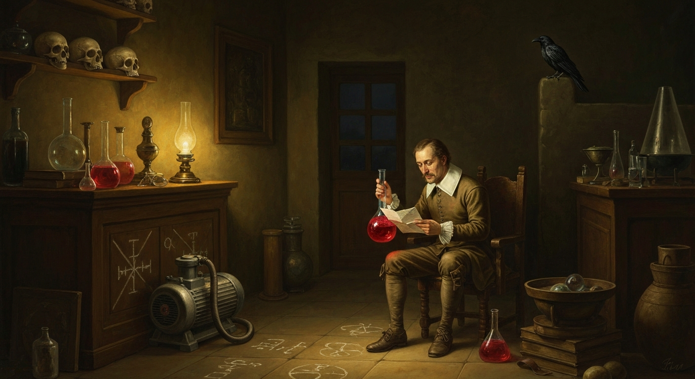 보일은 뉴턴과 암호 편지로 철학자의 돌을 추적했다