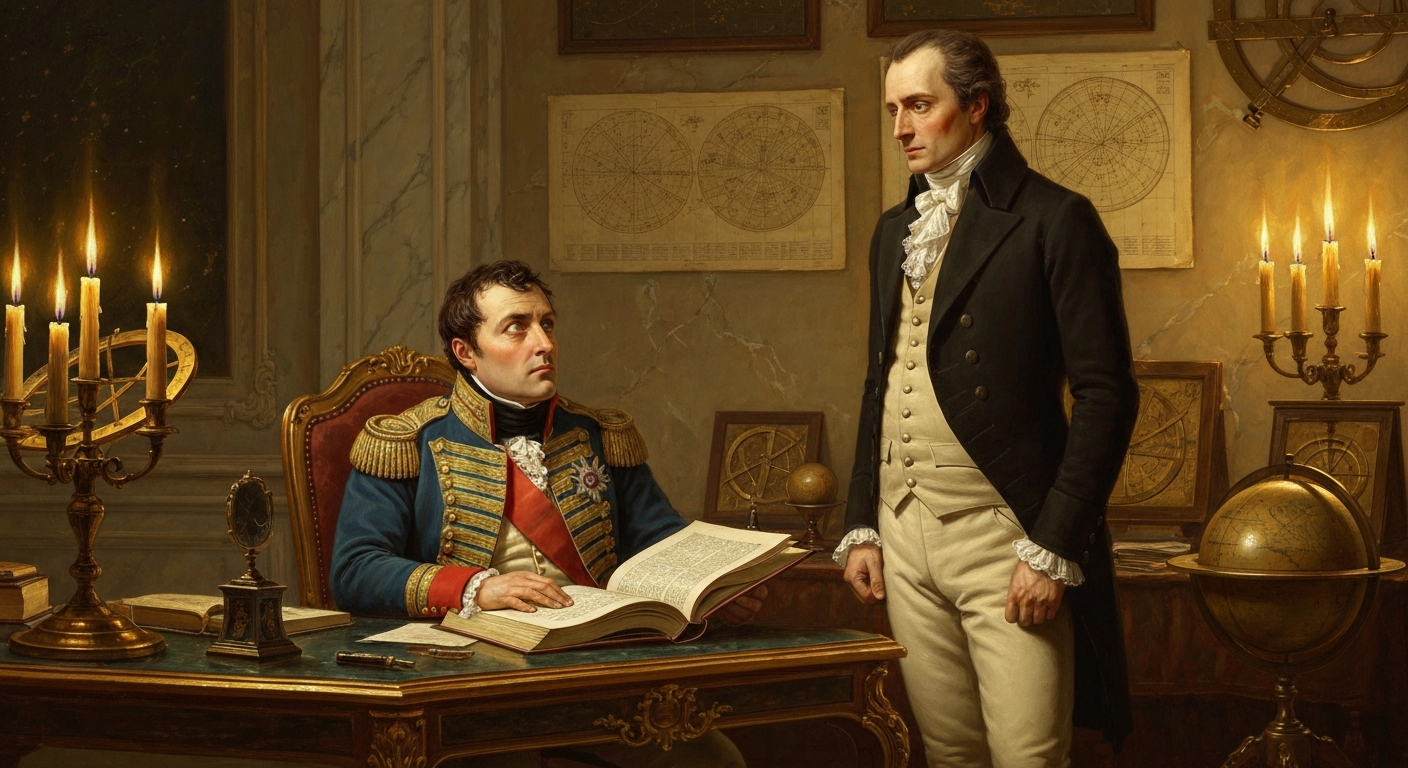 라플라스는 황제 앞에서 신을 지웠다