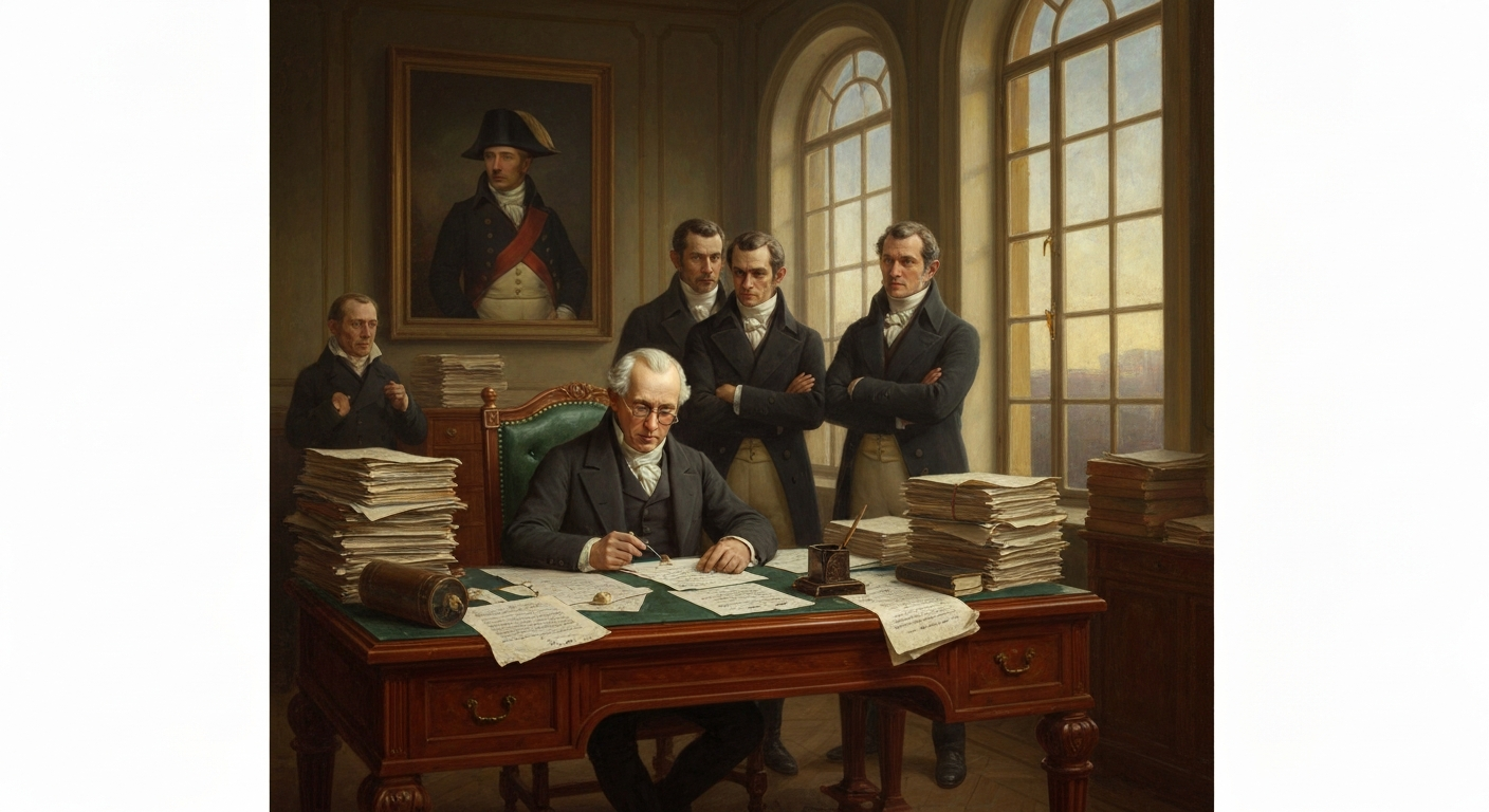 나폴레옹은 그를 6주 만에 내무장관에서 잘랐다