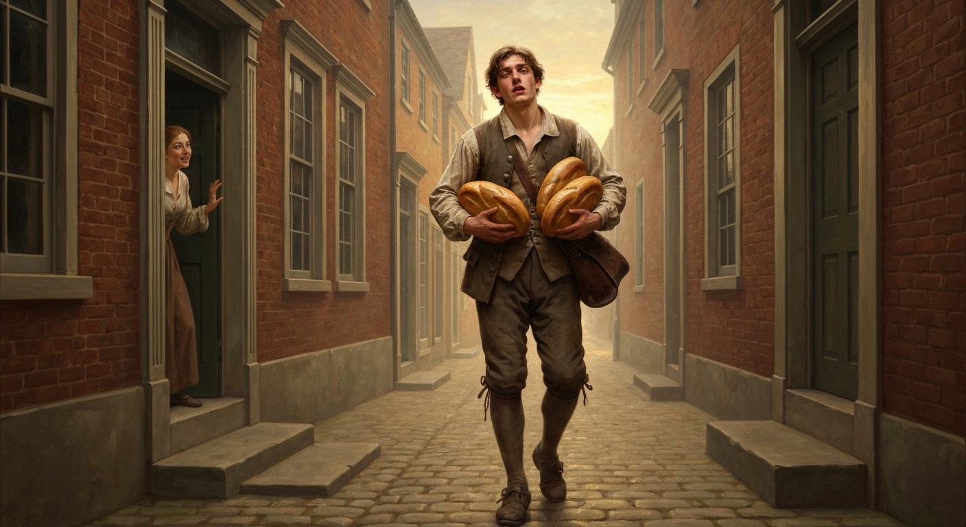 프랭클린은 17살에 빵 세 덩이를 들고 도망쳤다