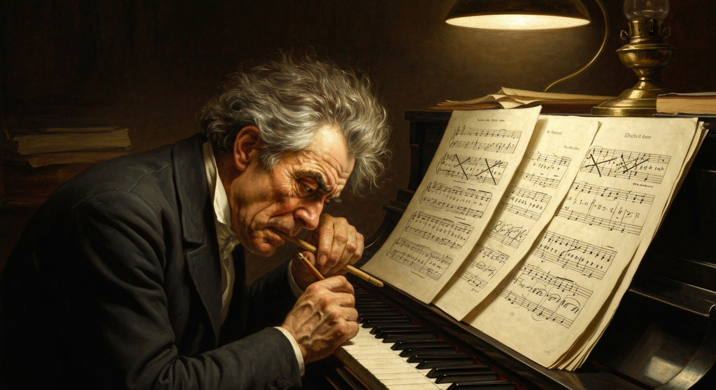 그는 귀가 멀어진 뒤 가장 위대한 곡들을 썼다