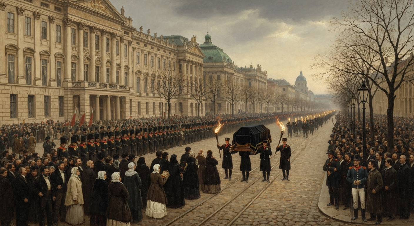 그의 장례식에는 빈 시민 2만 명이 몰려나왔다