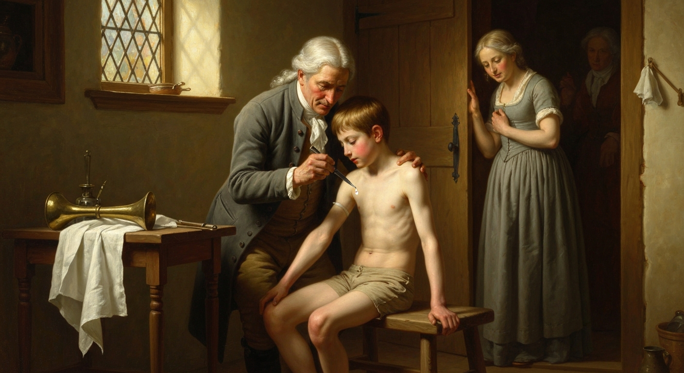 제너는 정원사 아들 8살 핍스에게 고름을 찔렀다