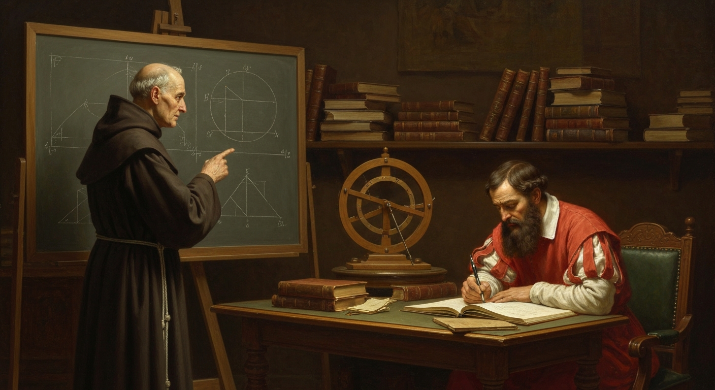 다빈치는 파치올리에게 수학을 배운 마흔네 살의 제자였다