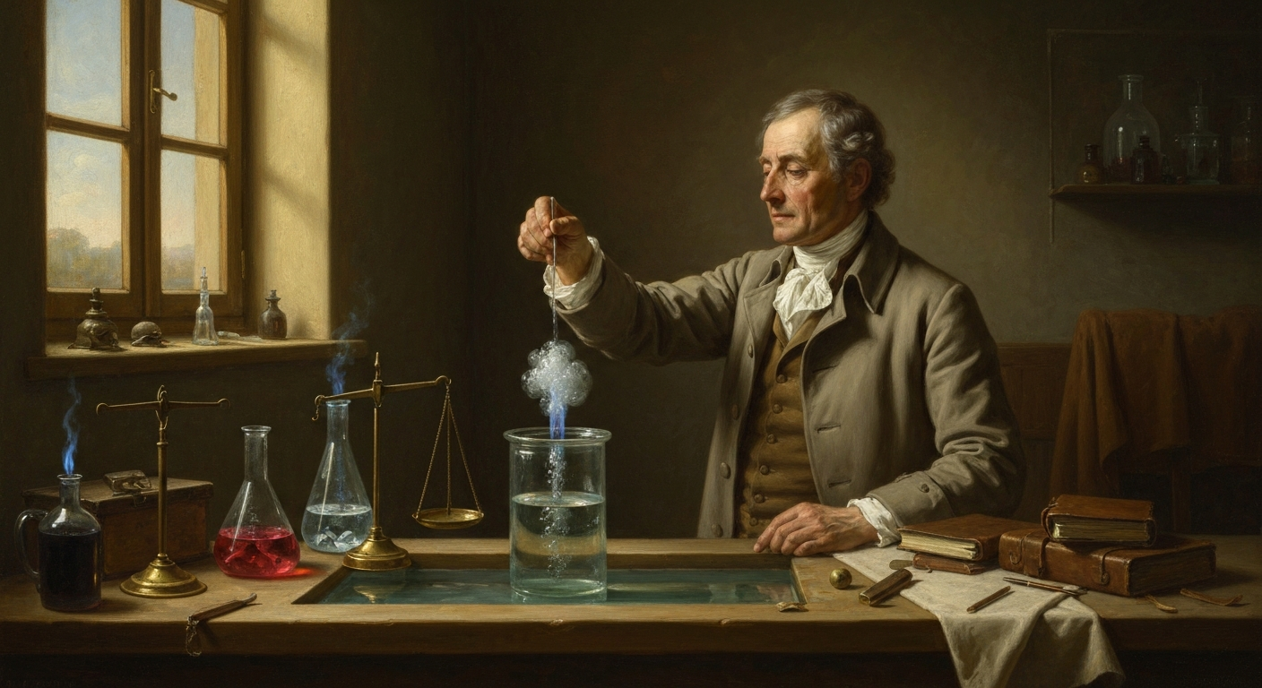 캐번디시는 1766년 폭발하는 공기를 처음 모았다