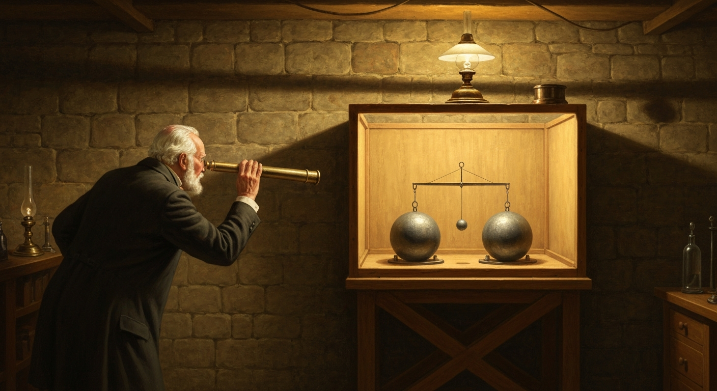 캐번디시는 67세에 지하실에서 지구 밀도를 쟀다