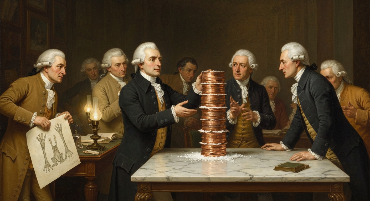 볼타는 갈바니를 반박하려다 배터리를 발명했다