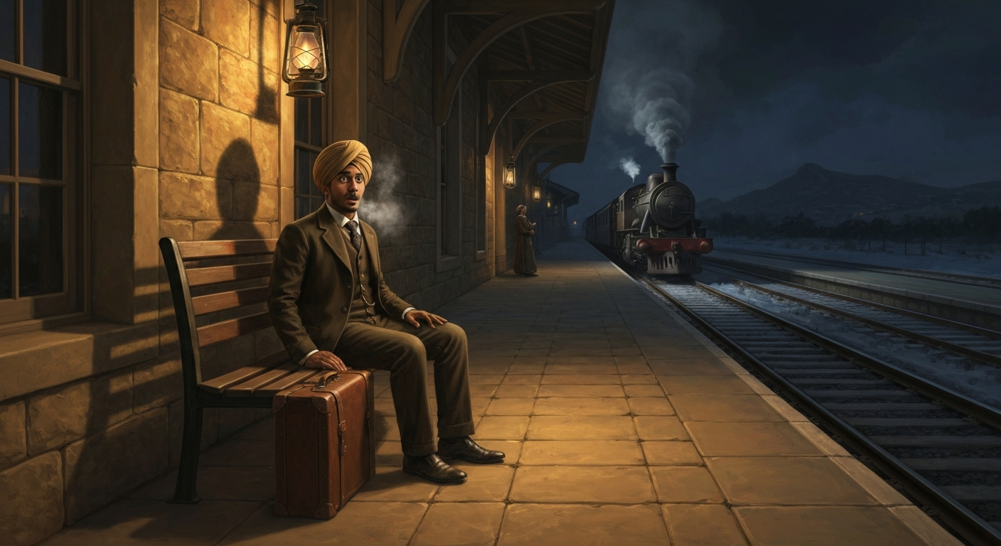 1등석 표를 가진 간디는 한밤 역에 버려졌다