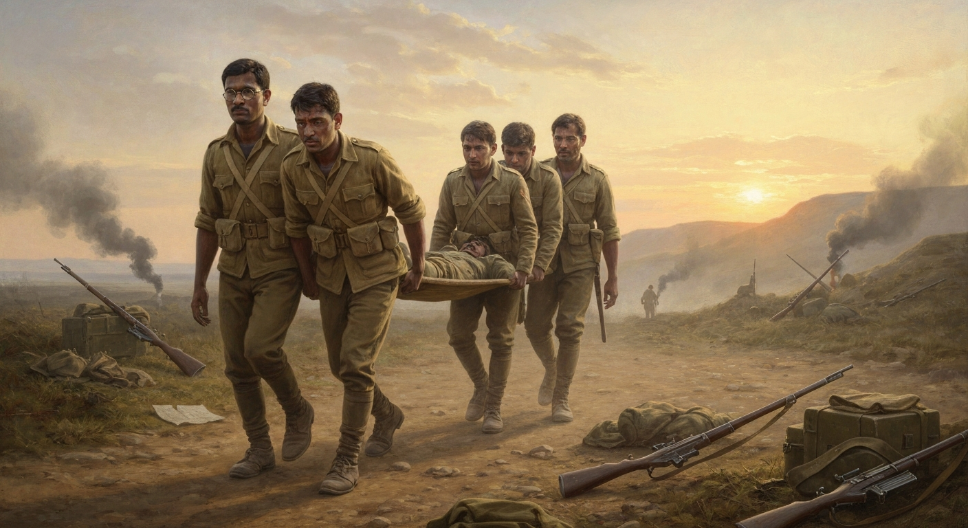 비폭력의 아이콘은 영국군에 자원입대했다