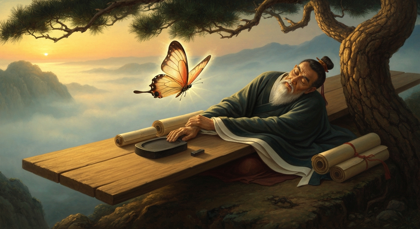 장자는 자신이 나비인지 사람인지 몰랐다