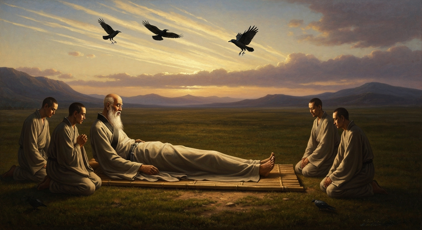 장자는 자기 시체를 들판에 버리라 했다