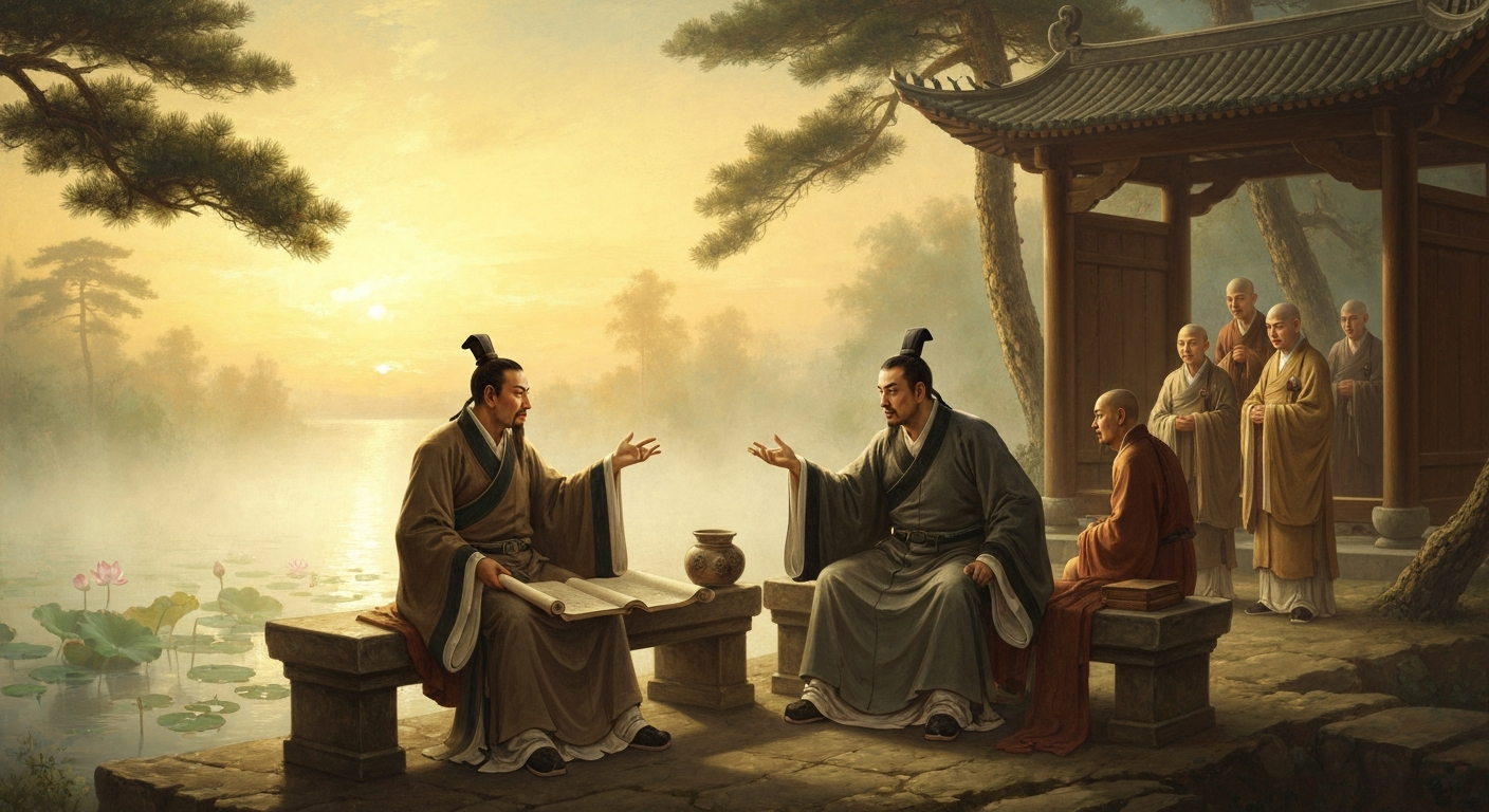 주희는 거위호수 절에서 한 라이벌과 사흘을 다투었다