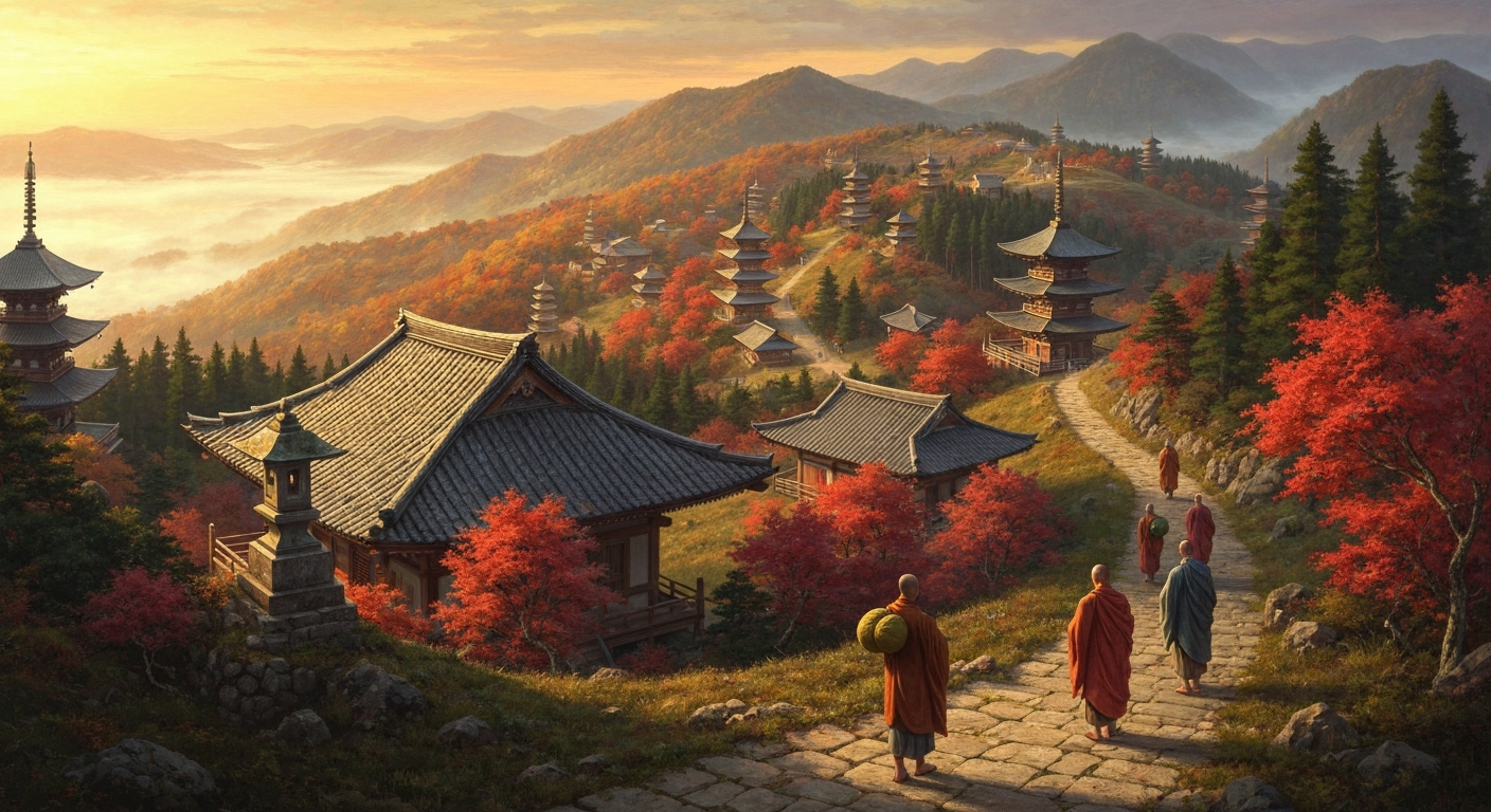 사이초가 만든 비예이산은 700년 동안 일본 불교 4대 종파를 낳았다