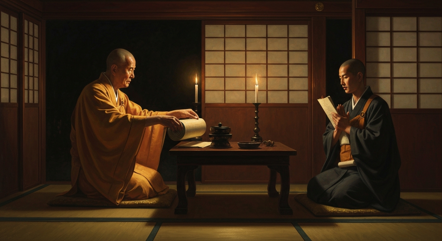 사이초는 다섯 살 어린 쿠카이에게 책을 거절당한 뒤 다시 만나지 않았다