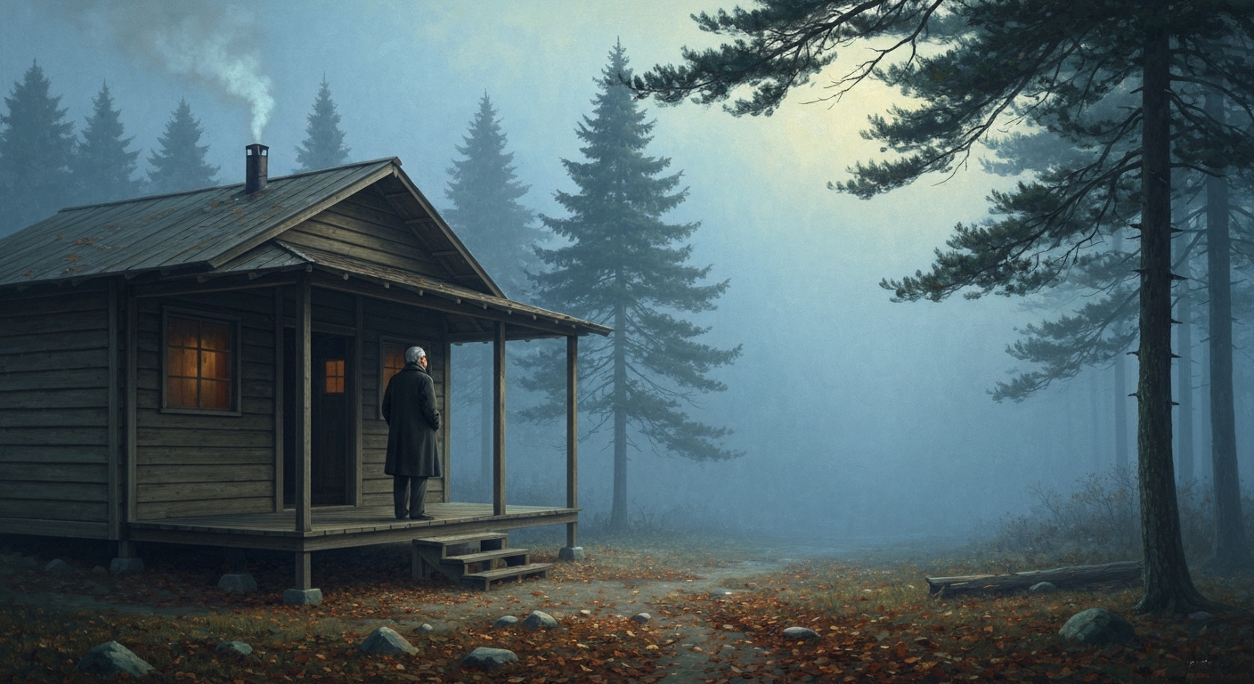 다나베는 패전 후 산속 오두막에 숨었다