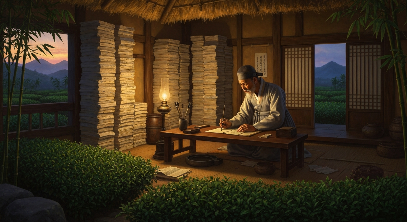 정약용은 강진 유배 18년에 500권을 썼다