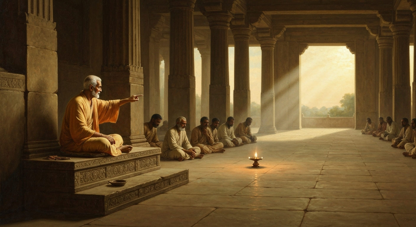 그는 자신이 가르친 '공'을 '없음'이 아니라고 못 박았다