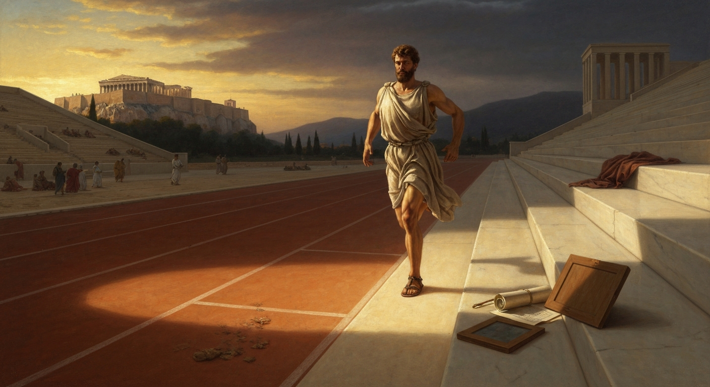 크리시포스는 원래 장거리 달리기 선수였다