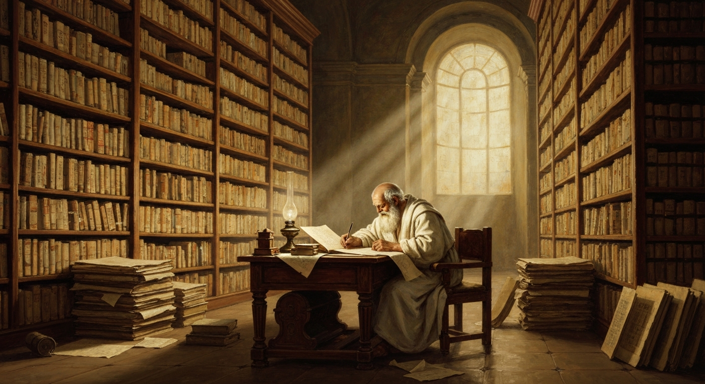 크리시포스는 평생 705권의 책을 썼다