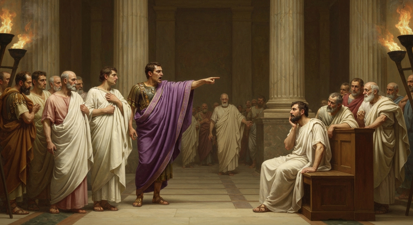 키케로는 카틸리나 일당을 재판 없이 처형했다