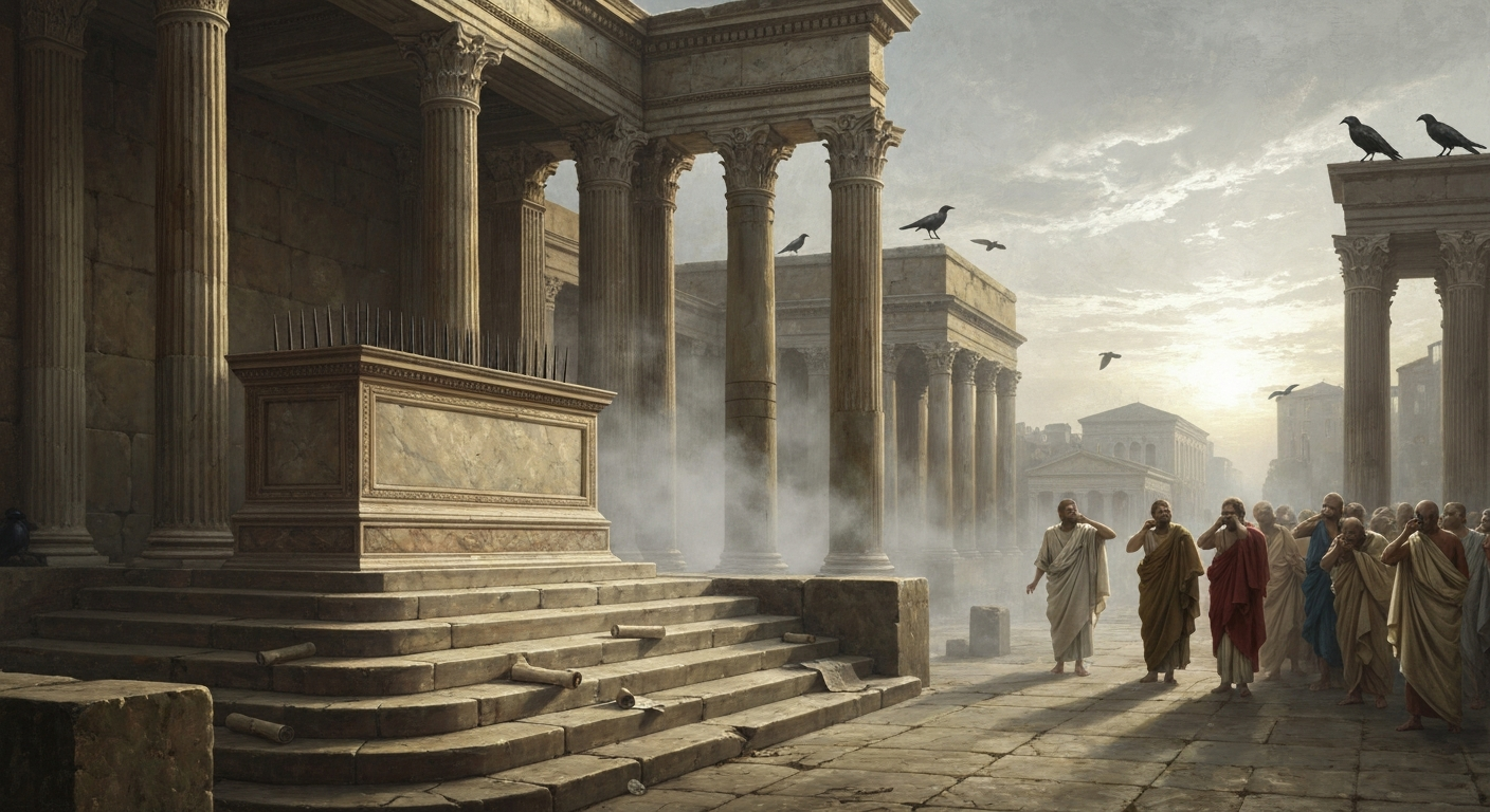 키케로의 잘린 혀에 머리핀이 꽂혔다