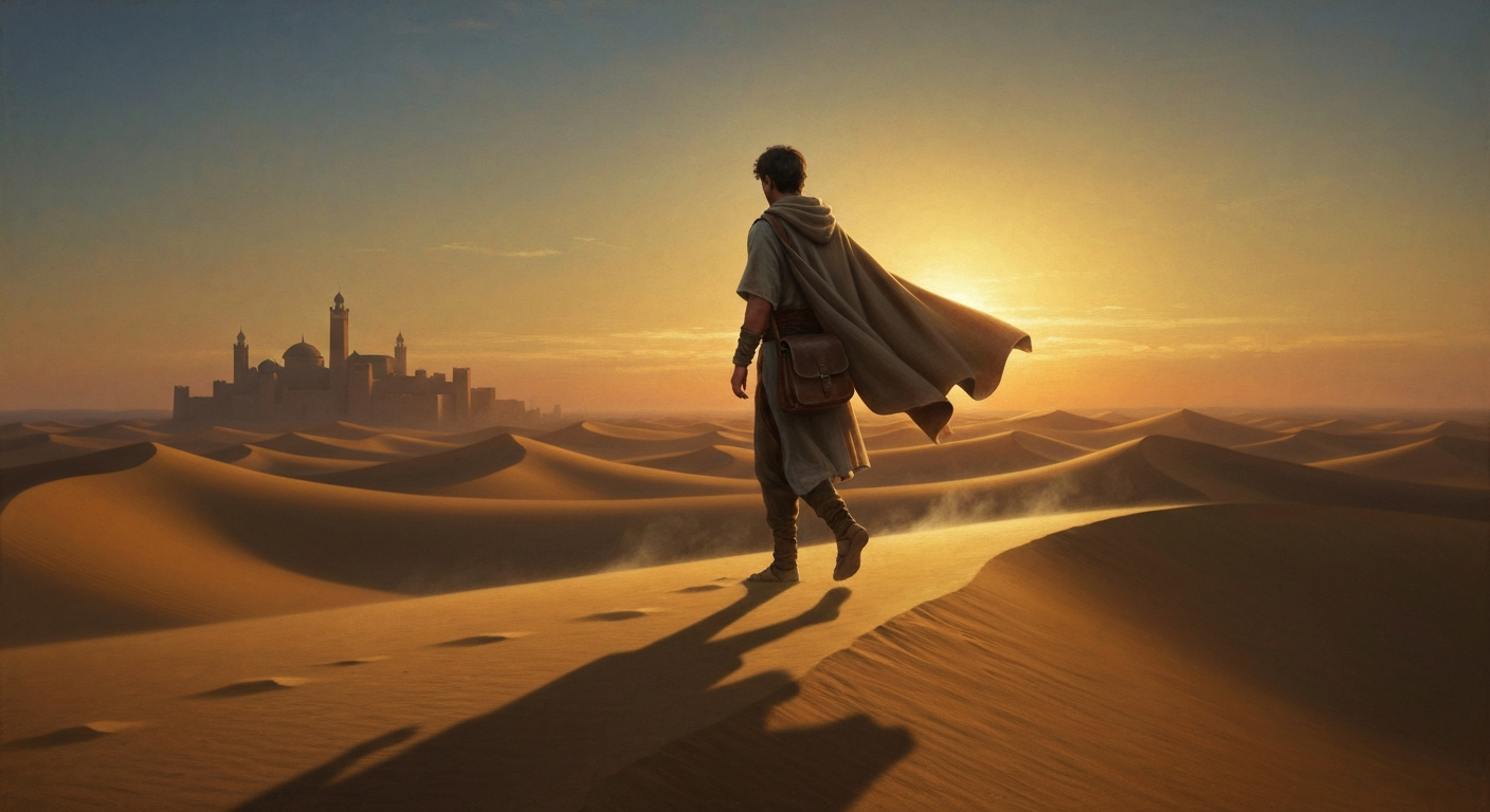 이븐 아라비는 아버지 재산을 다 버리고 사막으로 갔다