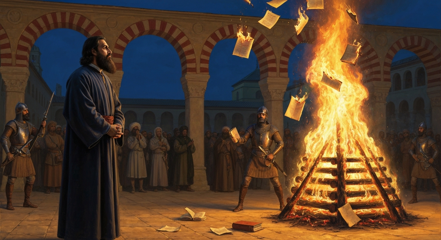 이븐 루시드는 자기 책이 불타는 걸 직접 봤다