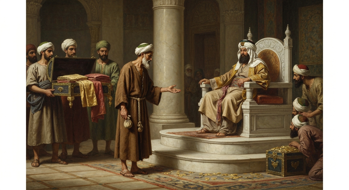 알 파라비는 황금 대신 하루 4디르함만 받았다