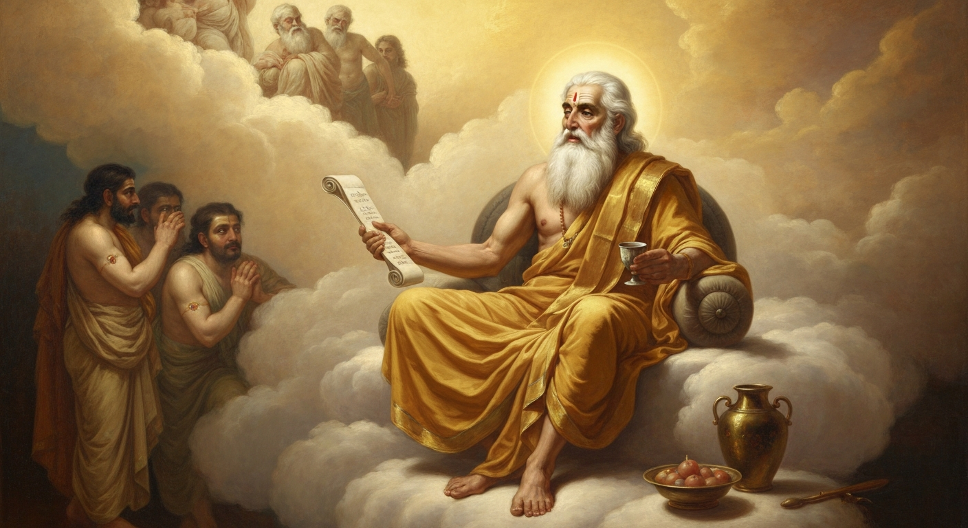 차르바카의 창시자는 신들의 스승이었다