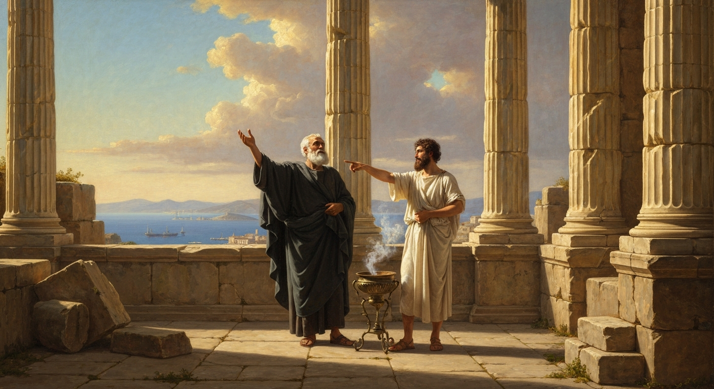 아낙시메네스는 스승의 '무한자'를 '공기'로 깎아냈다