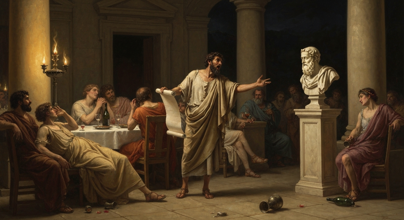 크세노파네스는 호메로스를 낭송하며 호메로스를 공격했다