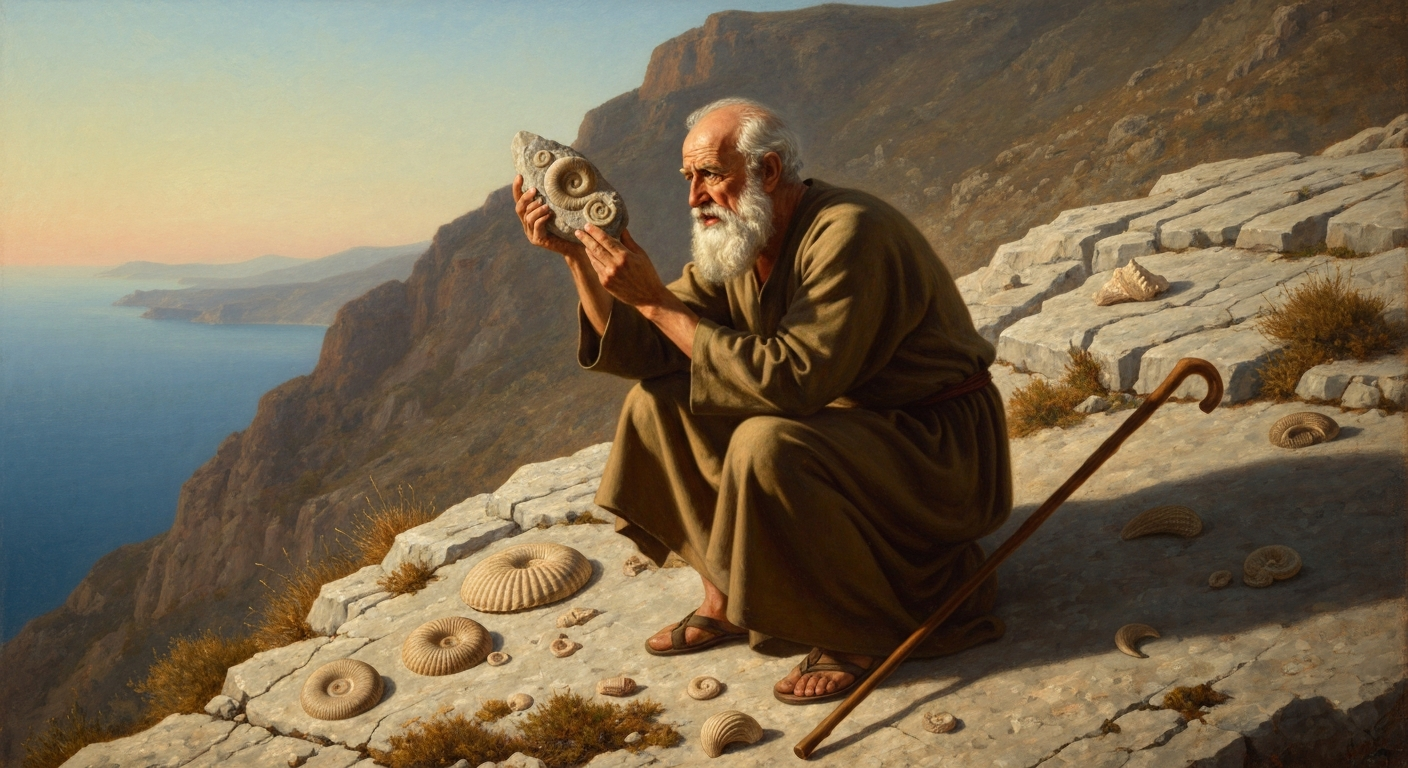크세노파네스는 산 위 조개껍데기에서 지구의 과거를 봤다