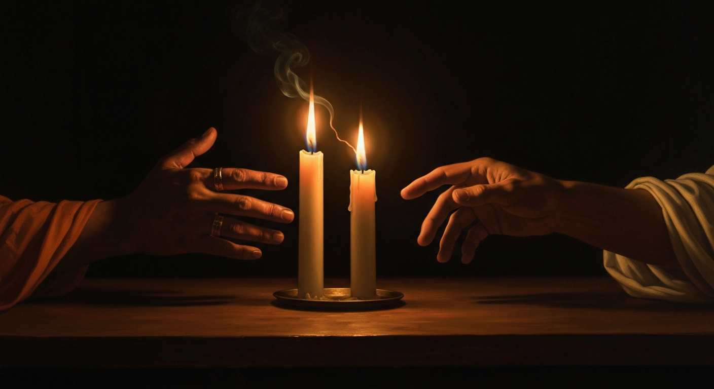 메난드로스는 촛불 하나로 함정에 빠졌다