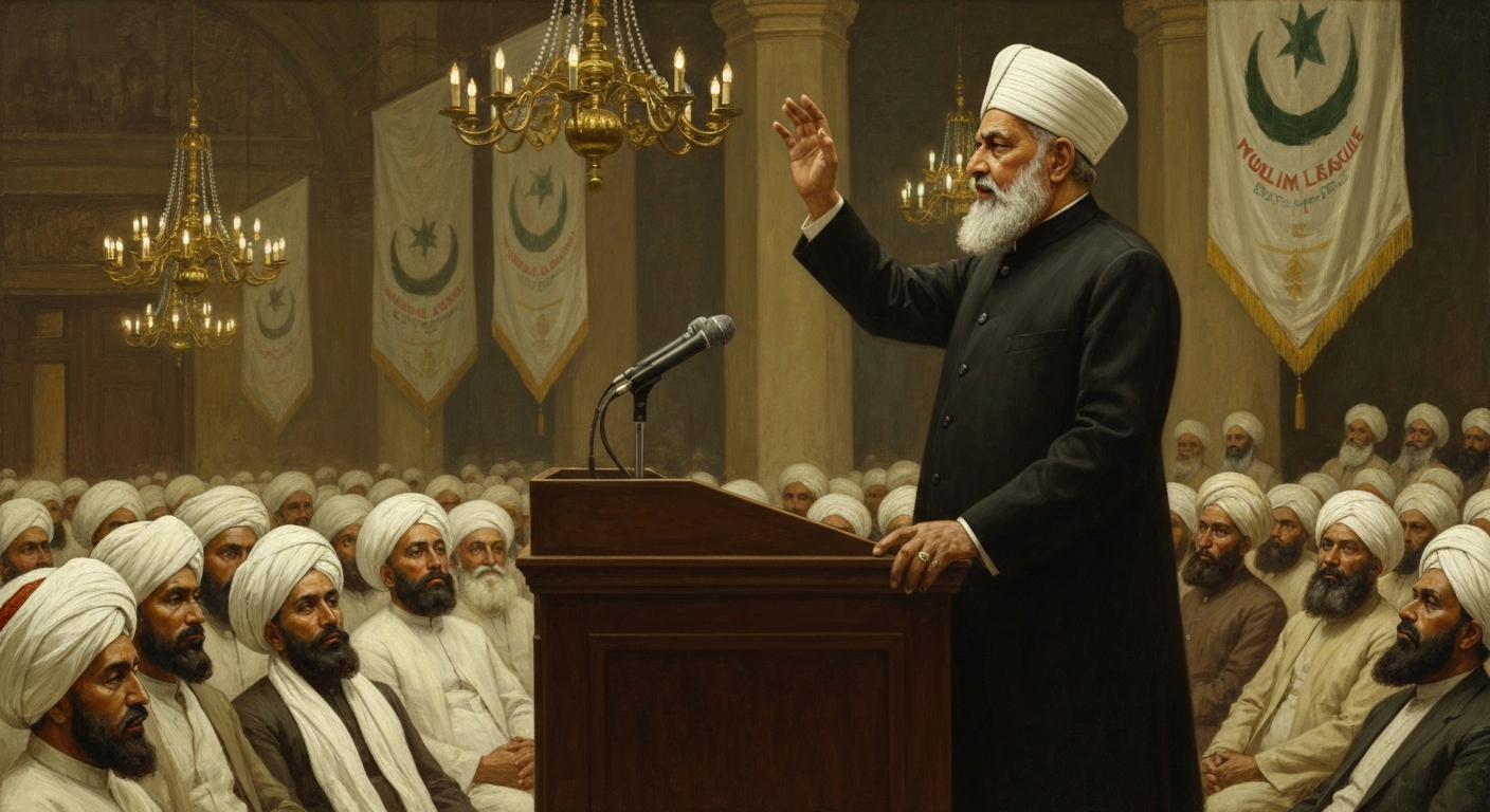 이크발은 영국 기사 작위를 받은 채 인도 분리를 외쳤다