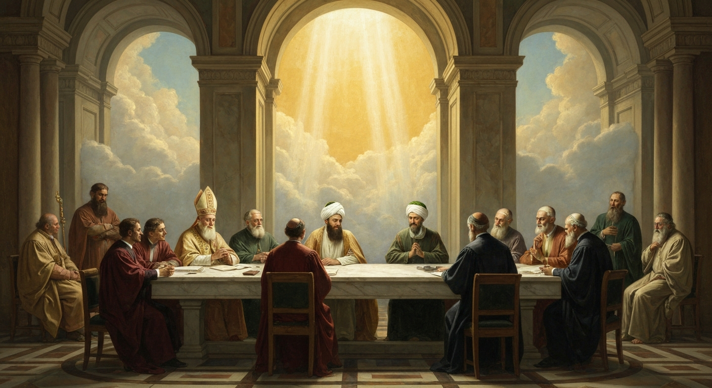 콘스탄티노플이 함락된 그해, 그는 무슬림과의 대화를 썼다