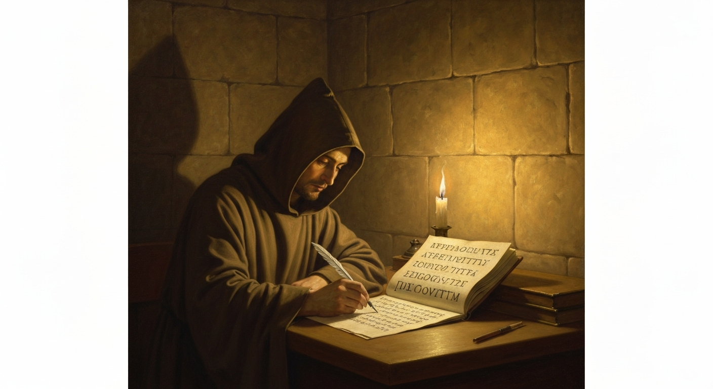 한 익명의 기독교인이 그의 책을 통째로 베꼈다