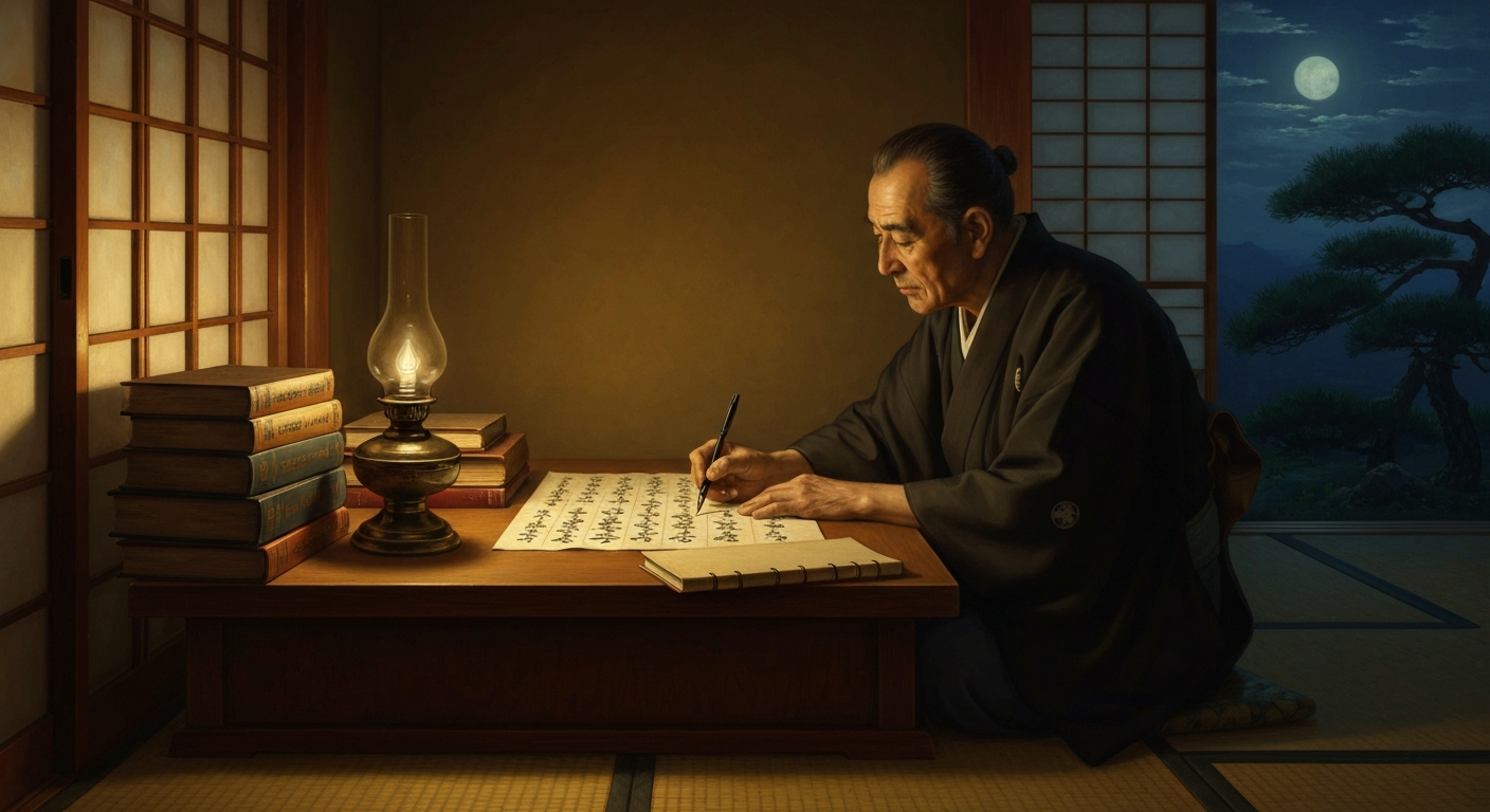 니시다는 일본 최초의 독자적 철학서를 마흔에 출판했다