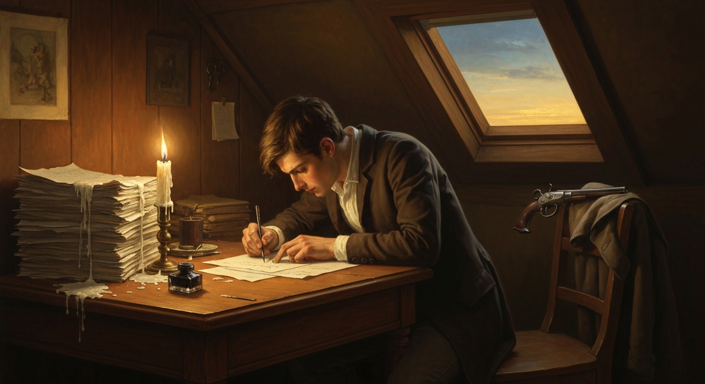 갈루아는 결투 전날 밤새 수학을 썼다