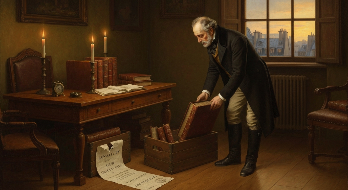 코시는 1830년 충성 서약을 거부하고 망명했다