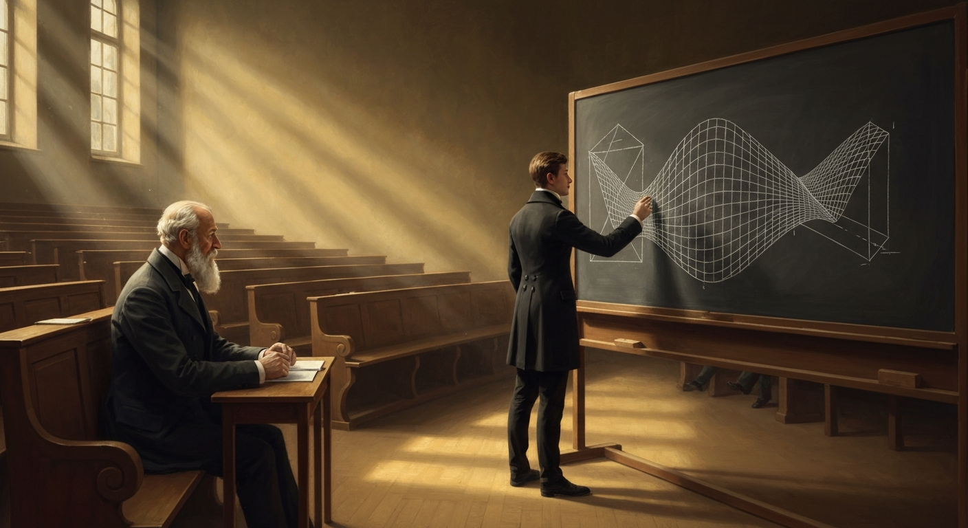 리만은 휘어진 공간을 처음 상상한 사람이었다