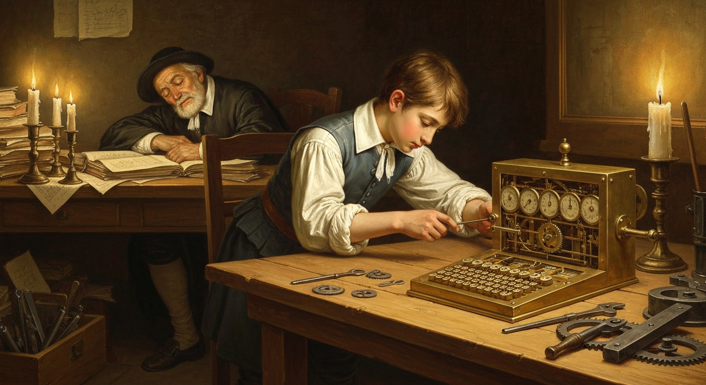 파스칼은 19살에 아버지를 위해 계산기를 만들었다