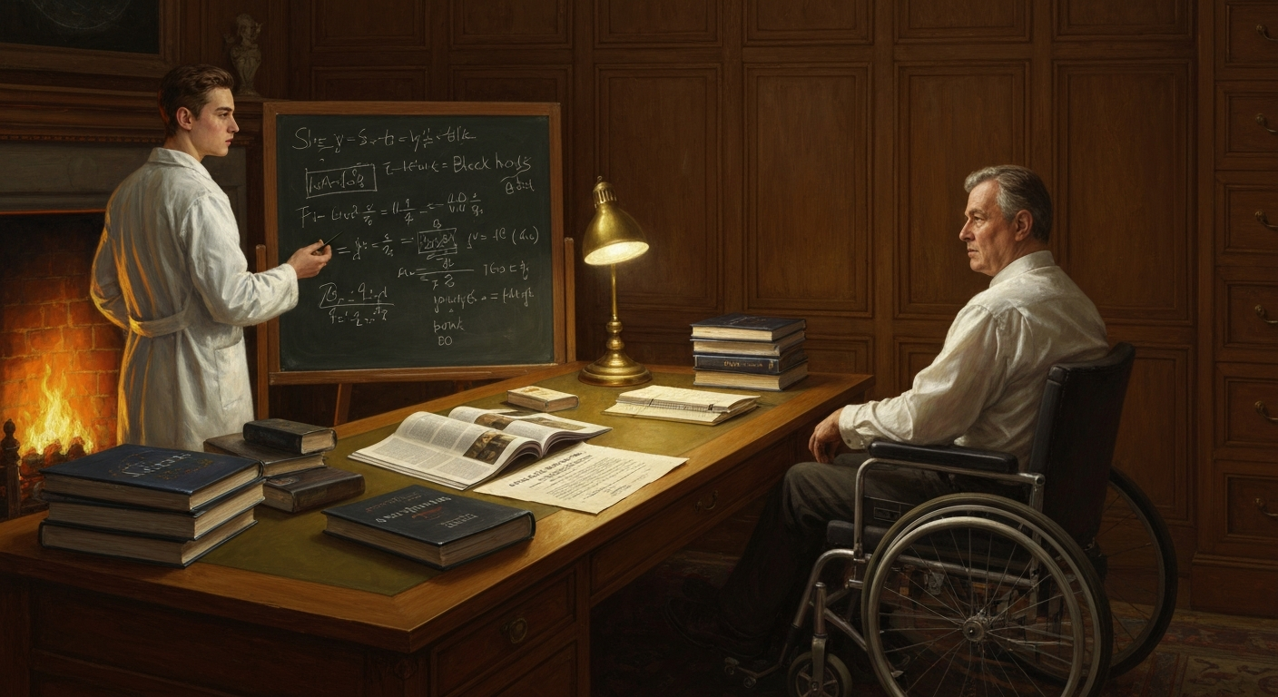 킵 손은 호킹과 잡지 구독권을 걸고 내기를 했다